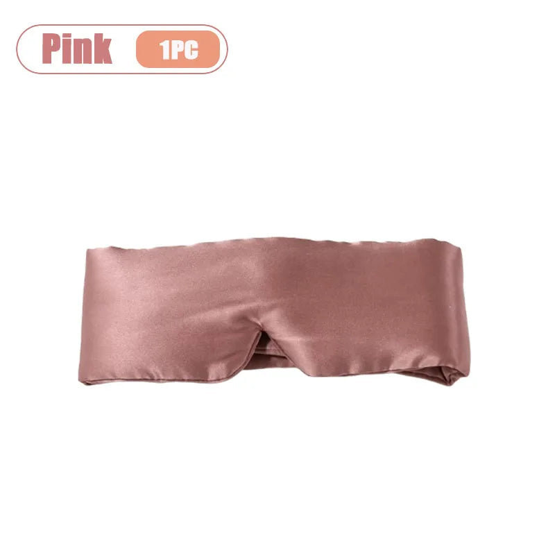 Silk Feel Sleep Mask – Embroidered Floral Light Blocking Eye Cover