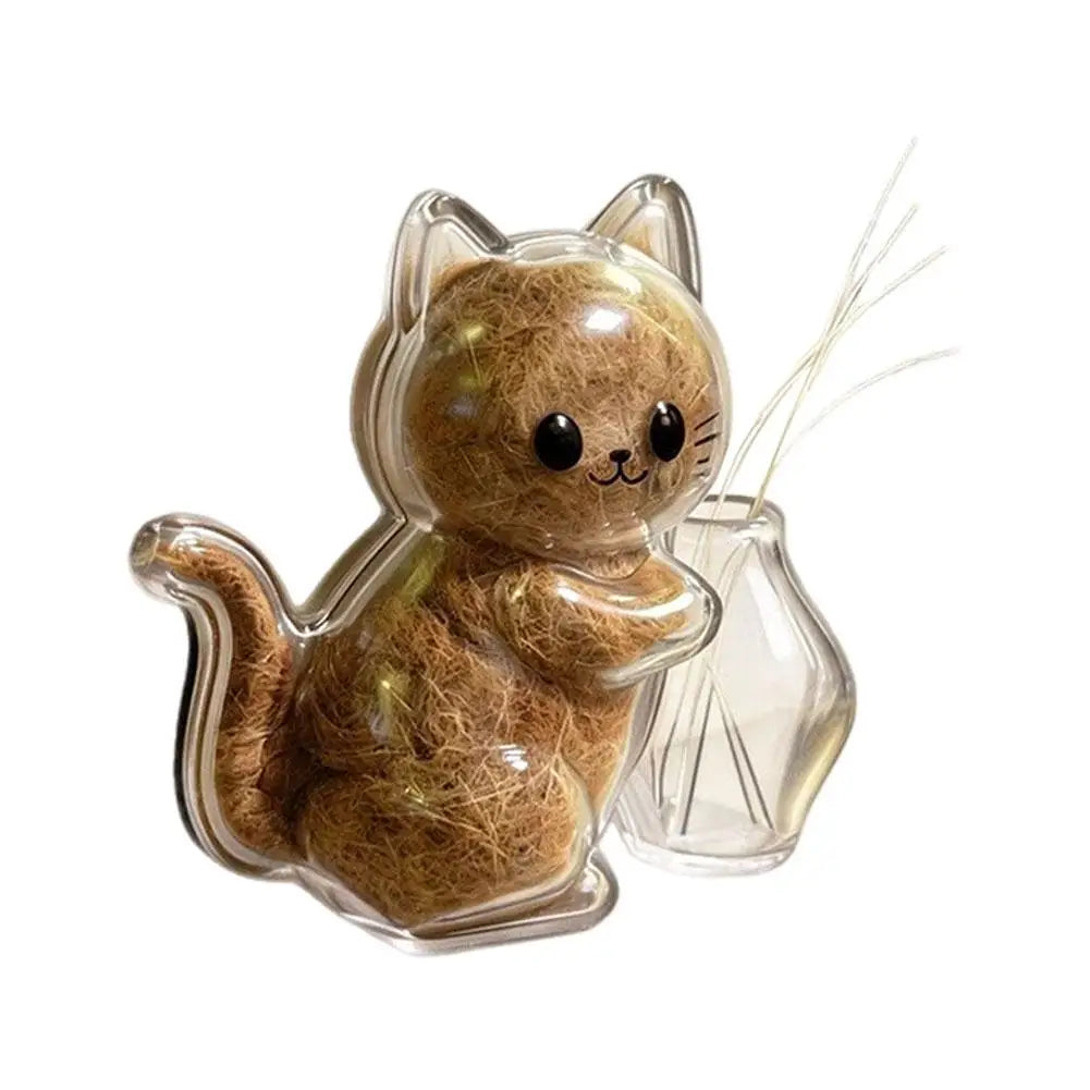 1/2/4pcs Cat Shape Creative Magnetic Refrigerator Sticker Pet Beard Hair Collector Cat Fur Whisker Transparent Commemorative Box Peaceful Pleasures Health and Wellness 1pcs
