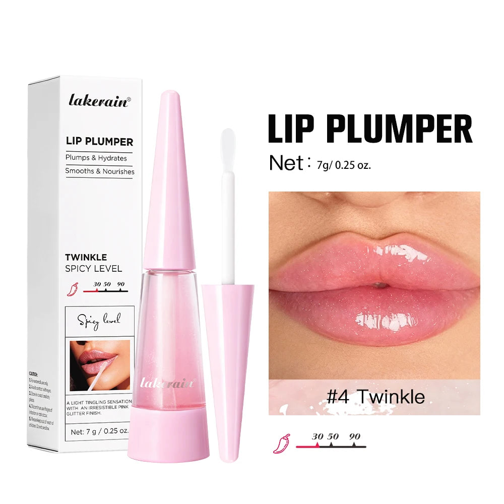 Lip Plumper Korean Cosmetics Moisturizing Transparent Gloss Fragrance Free Plumping Care 0.15oz Stocking Stuffer Peaceful Pleasures Health and Wellness 1pc Twinkle 4