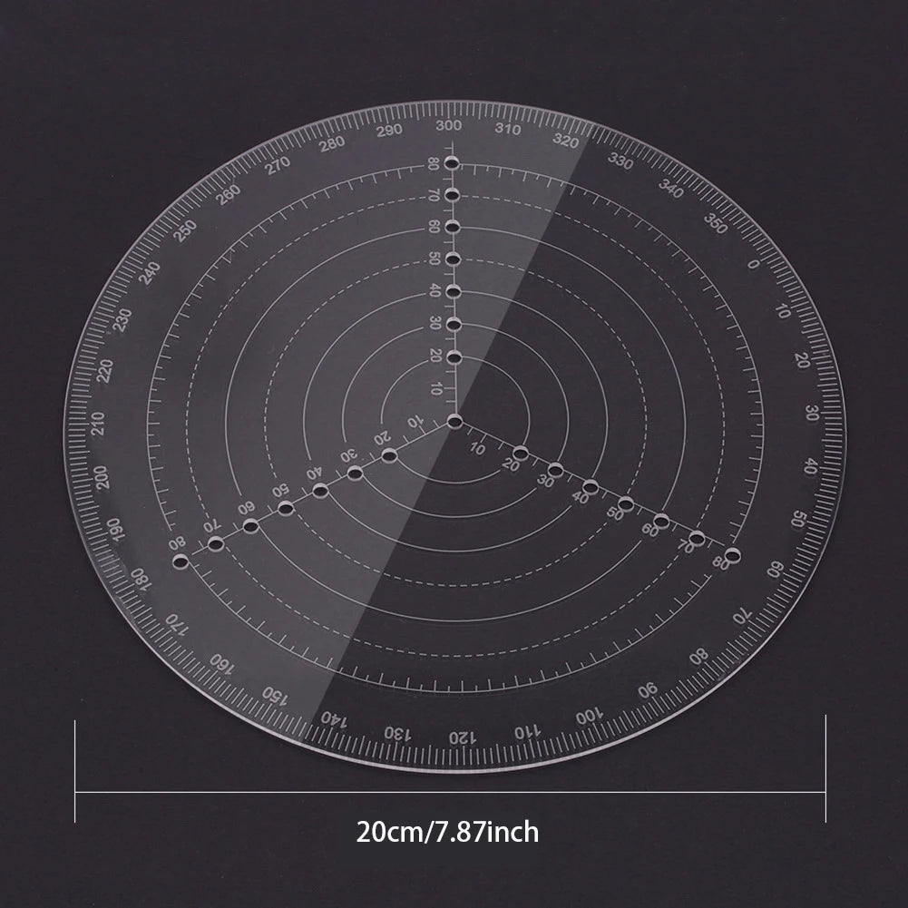 Round Center Finder-Compass Layout Measuring Centering Ruler Precise Scale Drawing Tool For Wood Turning Lathe Work Locating Peaceful Pleasures Health and Wellness