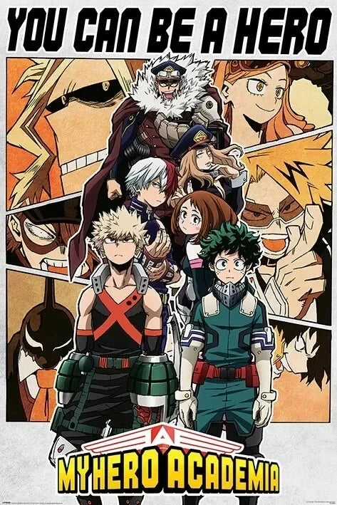 My Hero Academia Anime Canvas Wall Art Poster | Kids Room Decor
