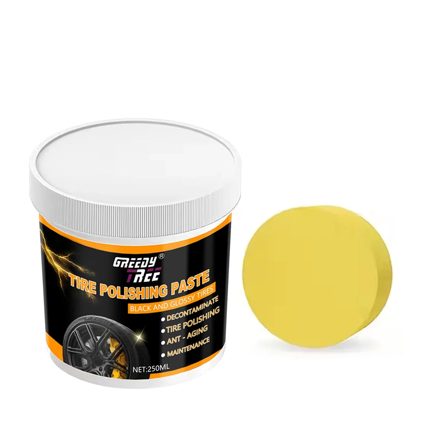 Tire Wax Brightening Paste – Dark Color & Anti-Cracking Guard