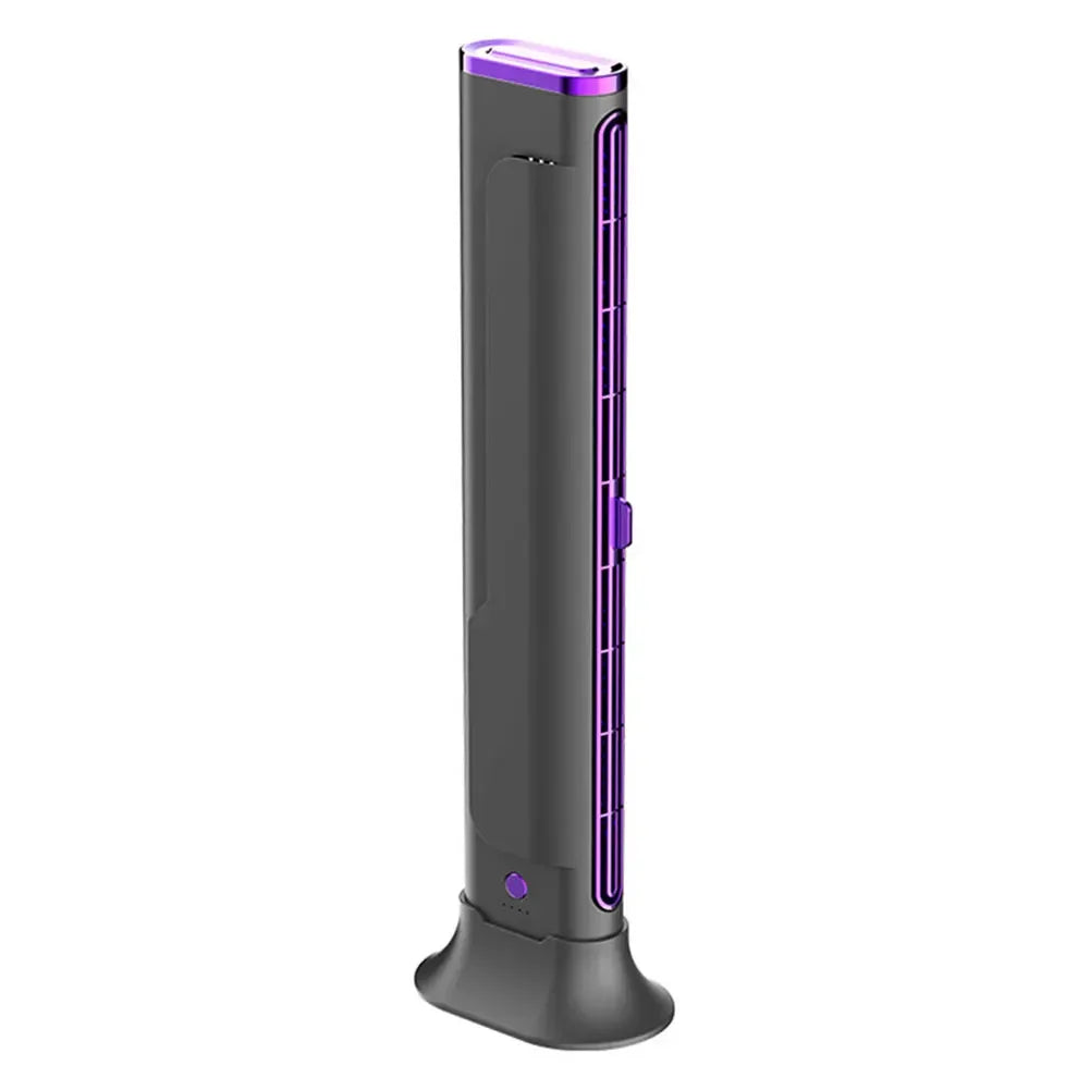 Bladeless USB Tower Fan – Desk & Hanging for Home Office