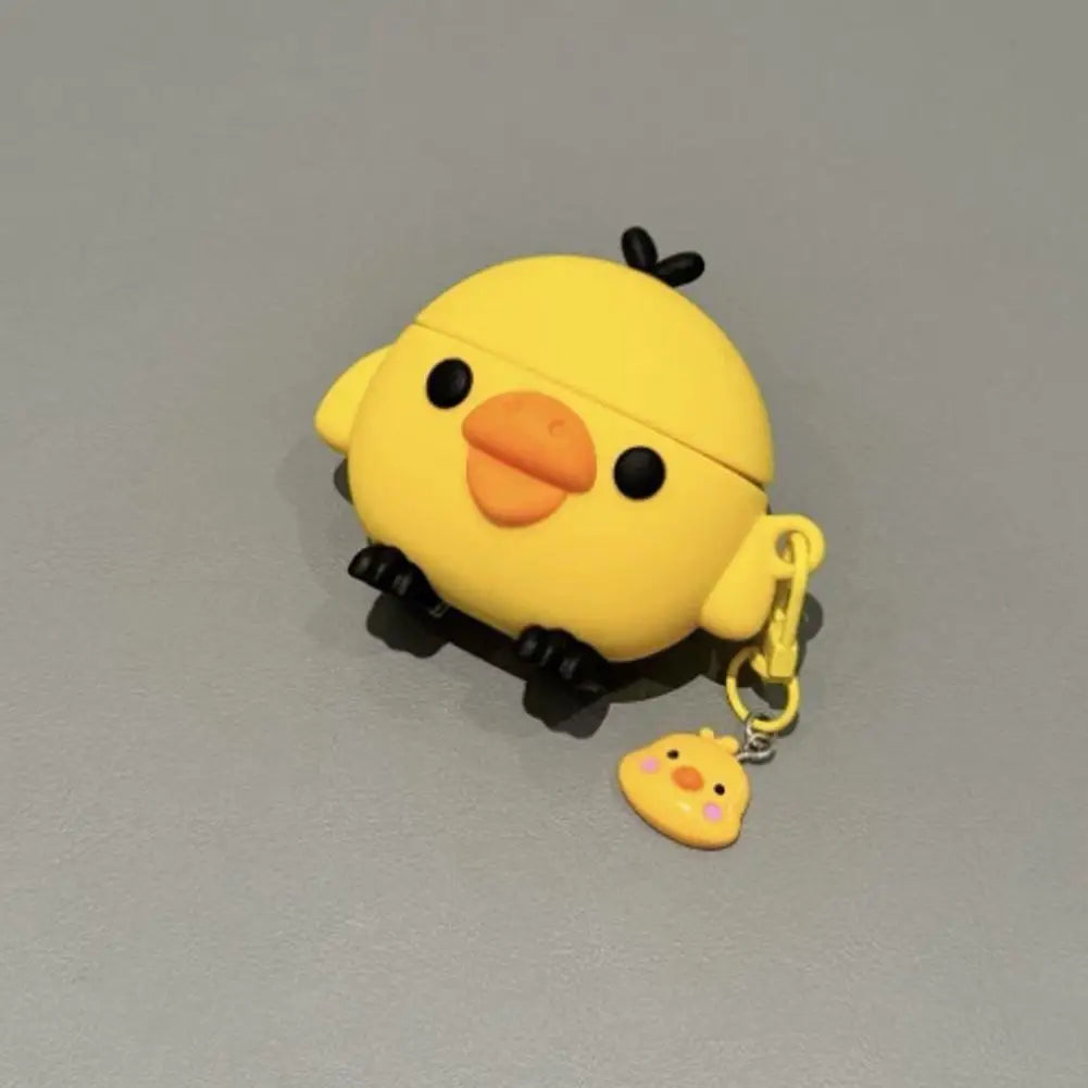 Yellow Chick Design Bluetooth Headset Protective Cover For AirPods Pro3 Light Protable Soft Silicone Earphones Protective Case Peaceful Pleasures Health and Wellness