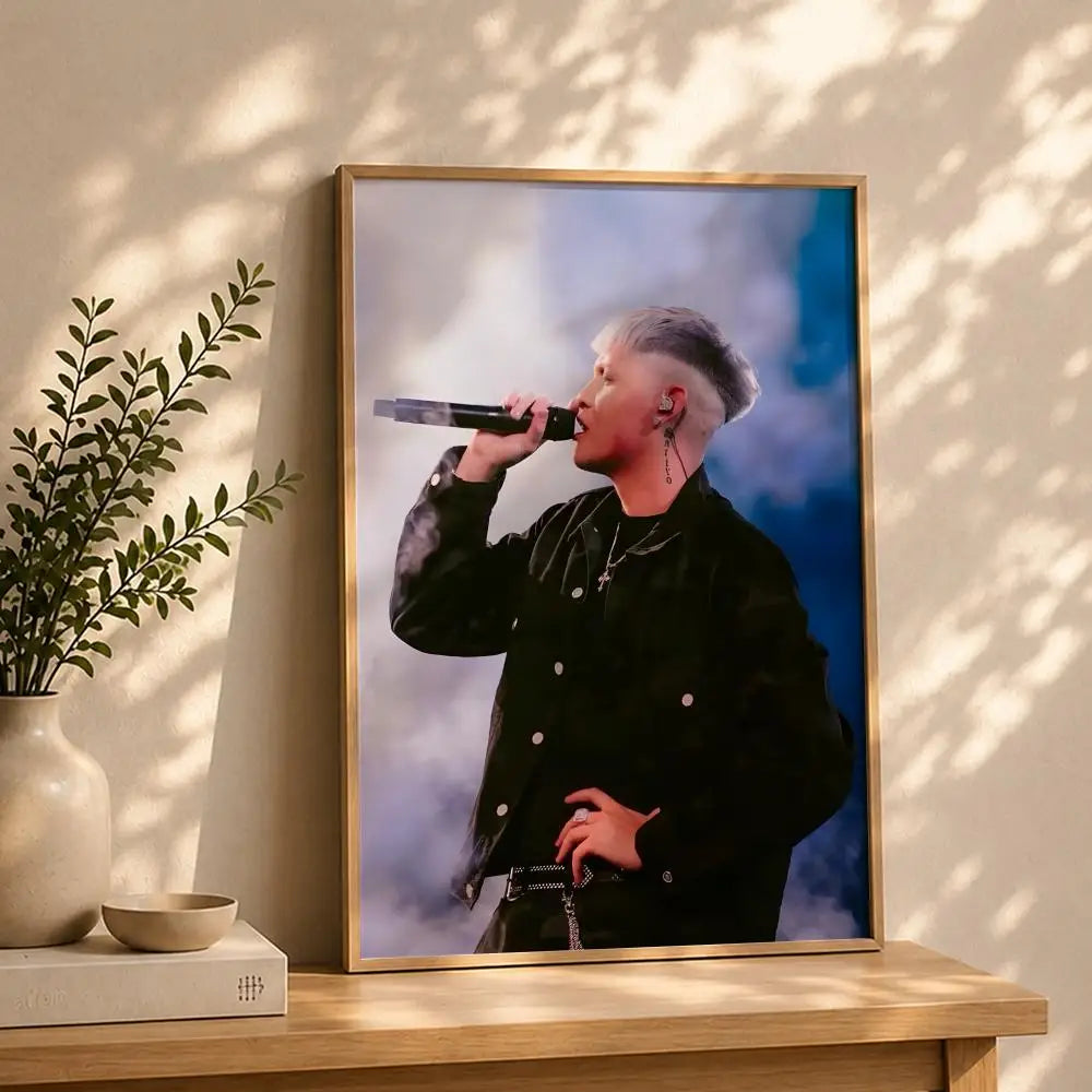 Singer K-Kidd VoodooS Poster HD Self Adhesive Waterproof Wall Art Ideal for Home Office Dorm Bedroom Great Gift Peaceful Pleasures Health and Wellness White8 40X50cmNoframe