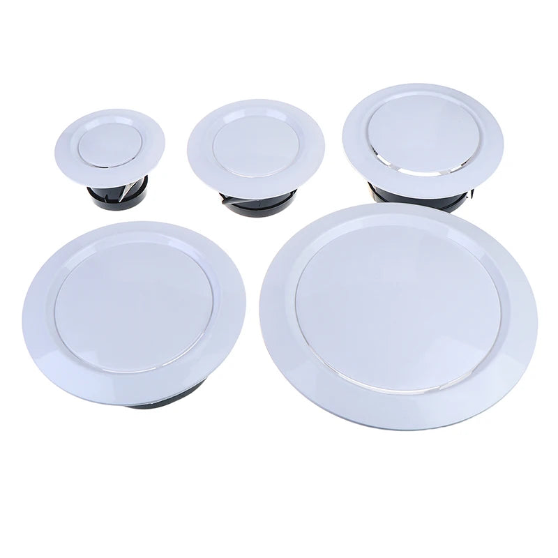 New Adjustable Round Air Vent Extractor Valve 75-200mm Air Vent Extract Valve Grille Wall Mount Ceiling Air Vent Cover Peaceful Pleasures Health and Wellness