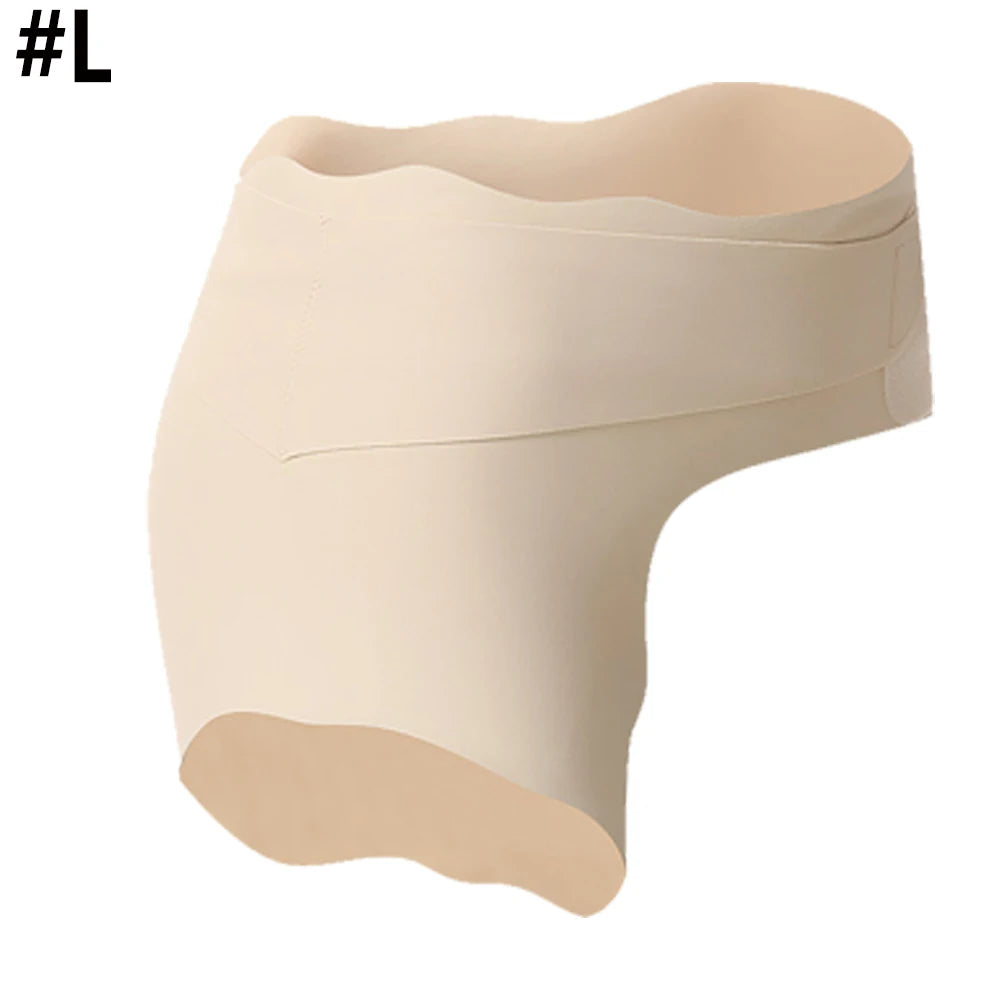 Ultra Thin Hip Brace for Sciatica Pain Relief - Compression Wrap Stabilizes Thigh, Groin, Lower Back & SI Joint for Men/Women Peaceful Pleasures Health and Wellness Beige-L-1PCS