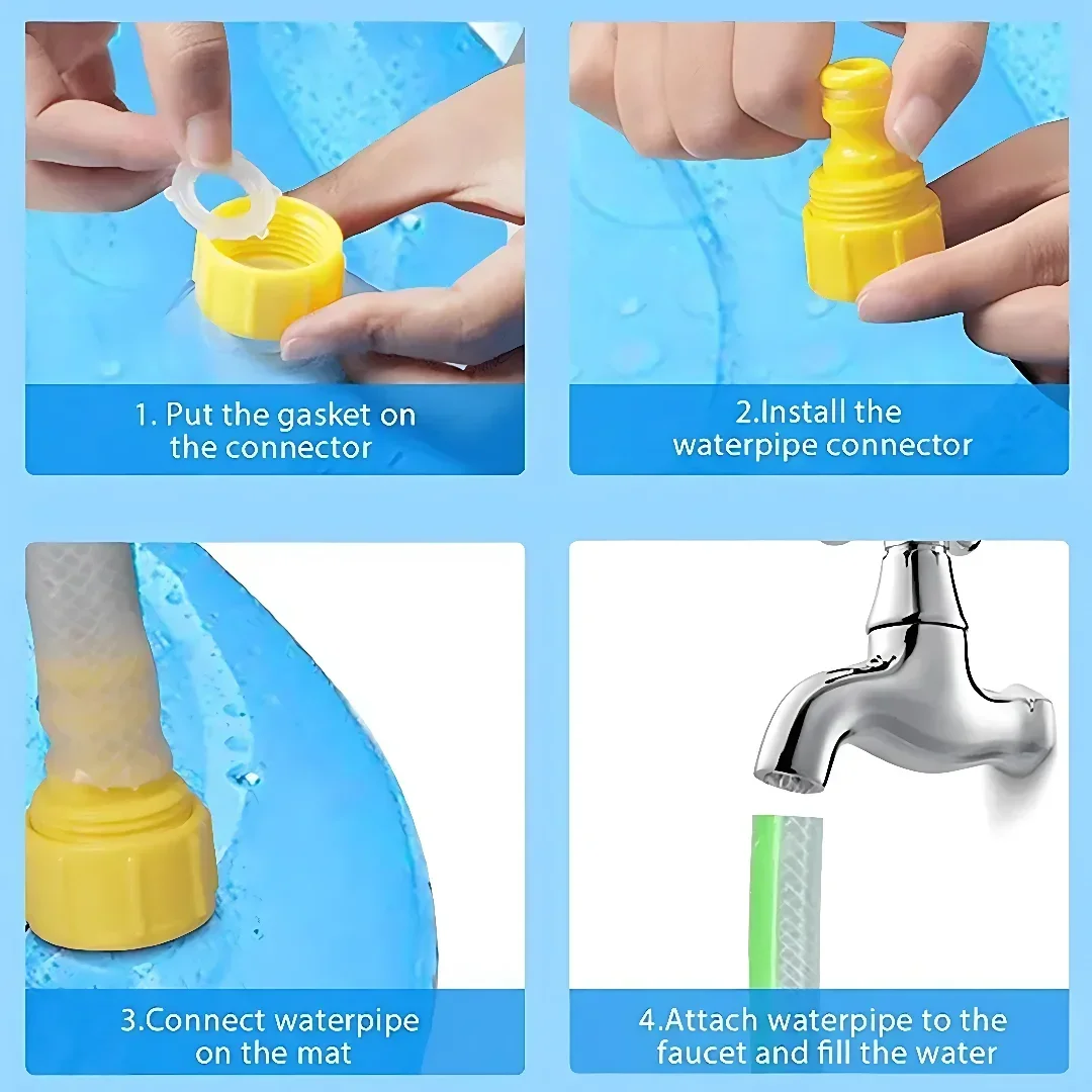 Inflatable Dog Splash Pad Sprinkler Pool | 100–200cm Sizes