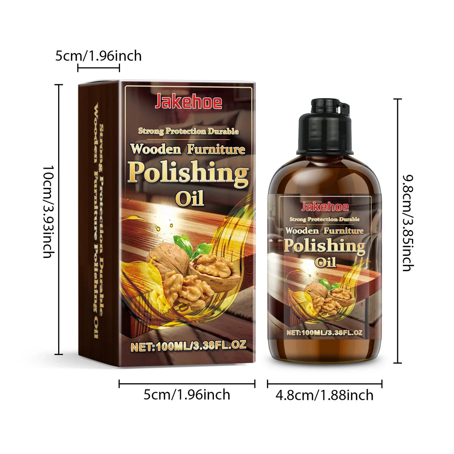 JAKEHOE Wood Furniture Polish Oil – Restore, Shine & Protect Wood Furniture Polish Oasis Select 100ml boxed