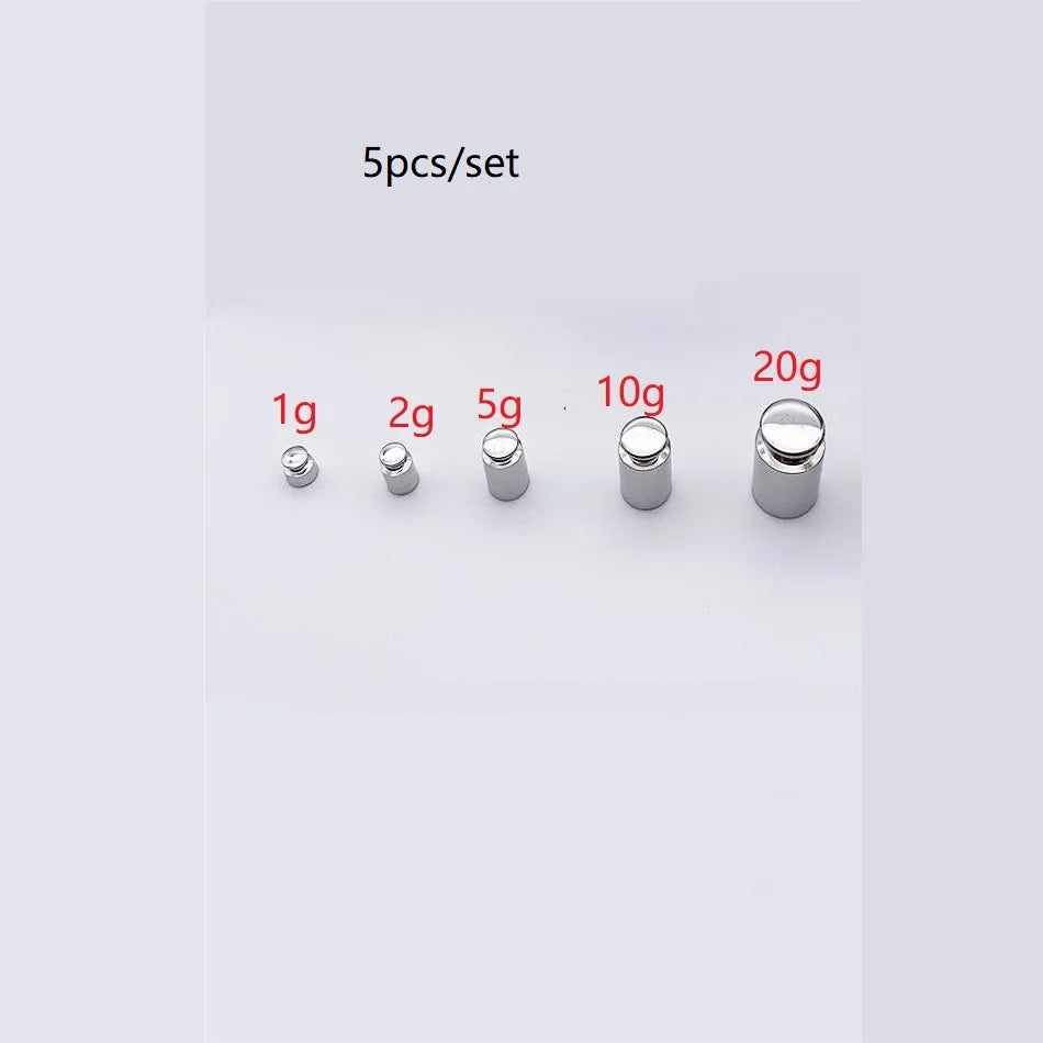 Chrome Calibration Weight Set 1g–50g | Precision Scale Weights