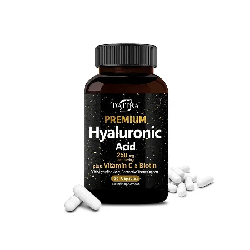 Hyaluronic Acid 250mg + Biotin & Vitamin C – 3-in-1 Capsules