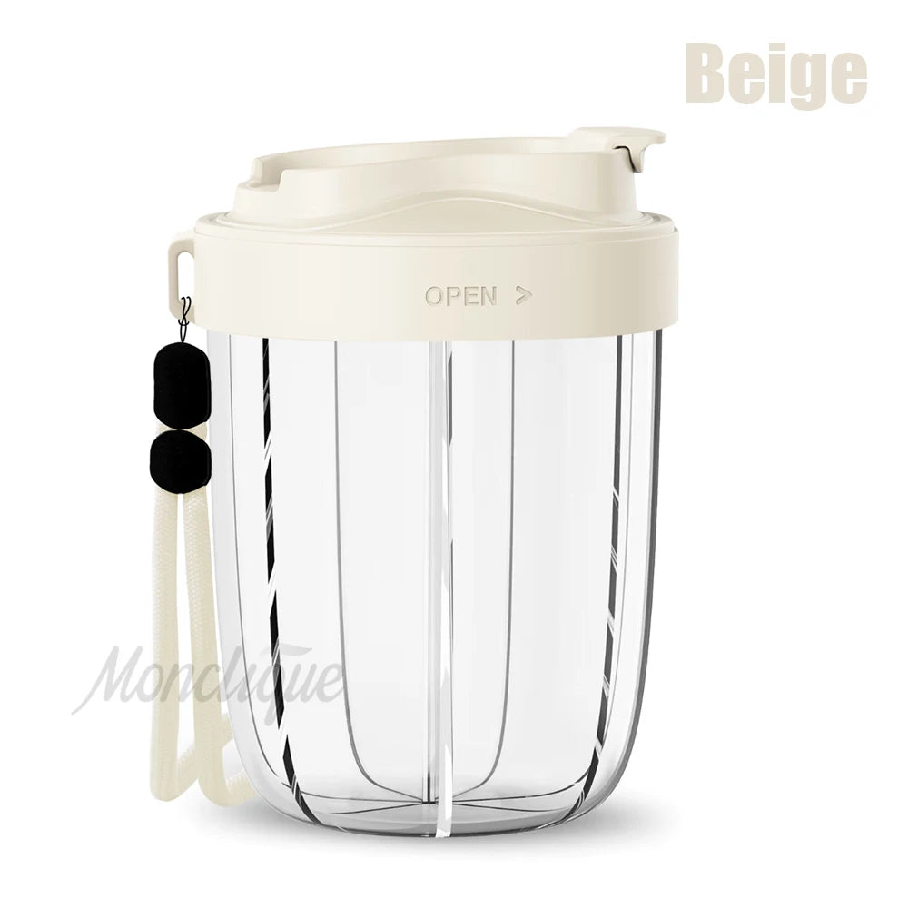 Large 7 Various Vitamins Travel Pill Case 7 Grids Pill Cup Bottle Organizer Supplement Organizer for Holding Box Straw Container Peaceful Pleasures Health and Wellness Beige