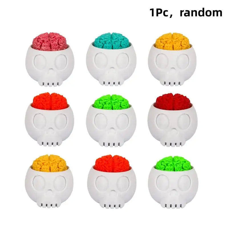 3D Printed Skull Fidget Clicker Keychain | Bag Pendant Toy