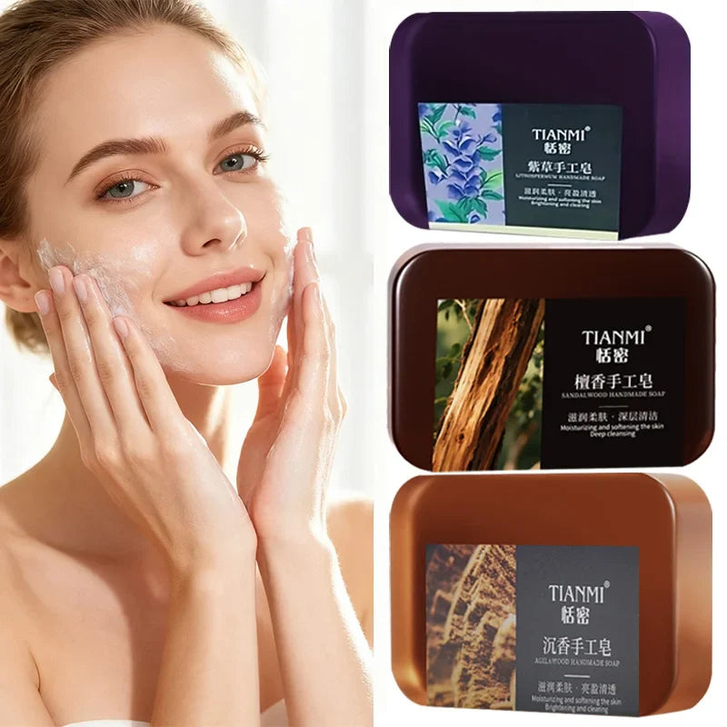 6-Pack Handmade Scented Soap – Lemon, Jasmine & Sandalwood
