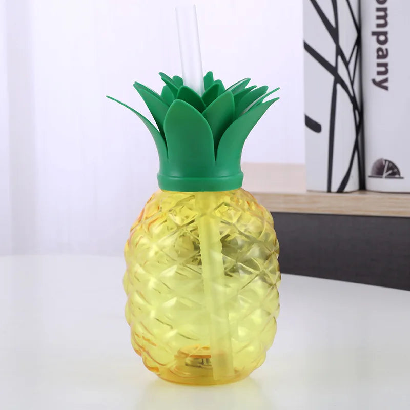 6/15 Free BPA Pineapple Cups with Straw Plastic Cups Tumbler for Hawaiian Party Cups Luau Tiki and Beach Party Carton Package Peaceful Pleasures Health and Wellness 6PCS