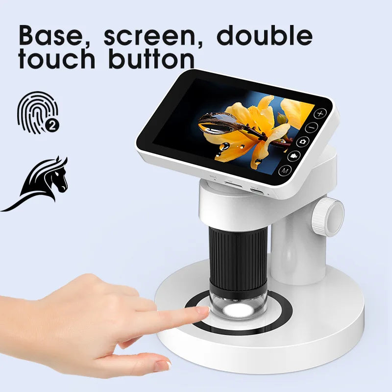 Portable Digital Microscope Magnifying Glass for Primary School Students' Scientific Experiments and Educational Microscopes Peaceful Pleasures Health and Wellness
