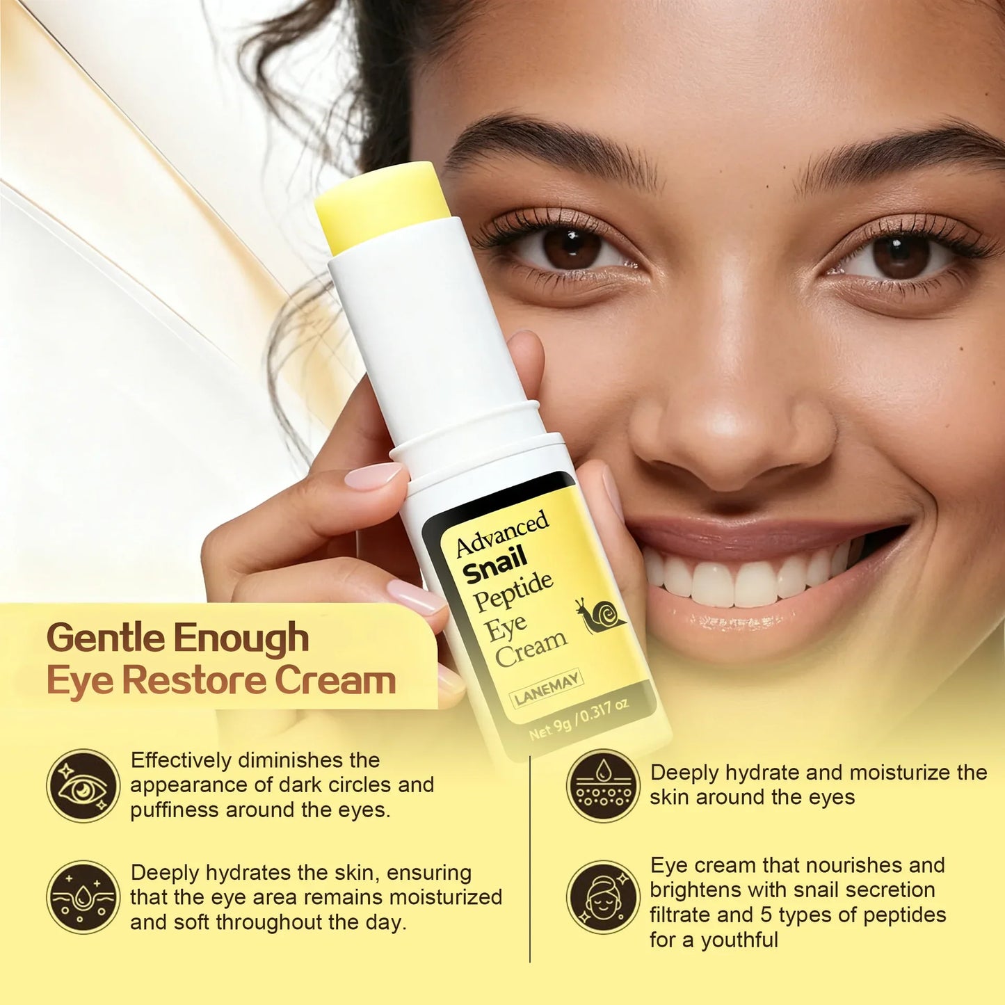 Lanemay Snail Eye Cream – Dark Circles & Puffiness