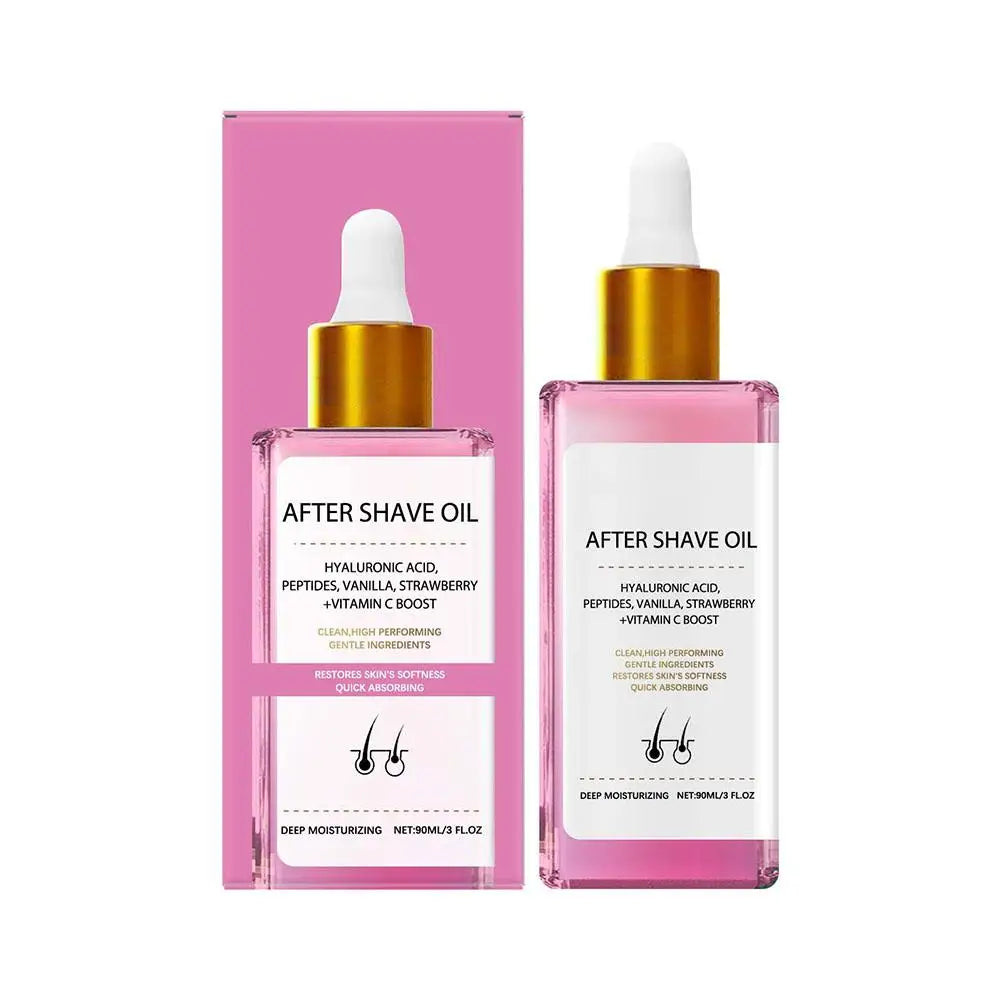90ml Strawberry Hair Removal Aftercare Oil Gently Soothes The Skin Moisturizing 60g Hair Removal Cream Skin Care Peaceful Pleasures Health and Wellness Aftershave Oil