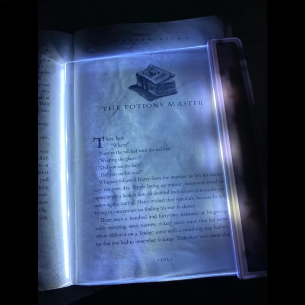 LED Transparent Book Light – Portable Tablet Reading Desk Lamp