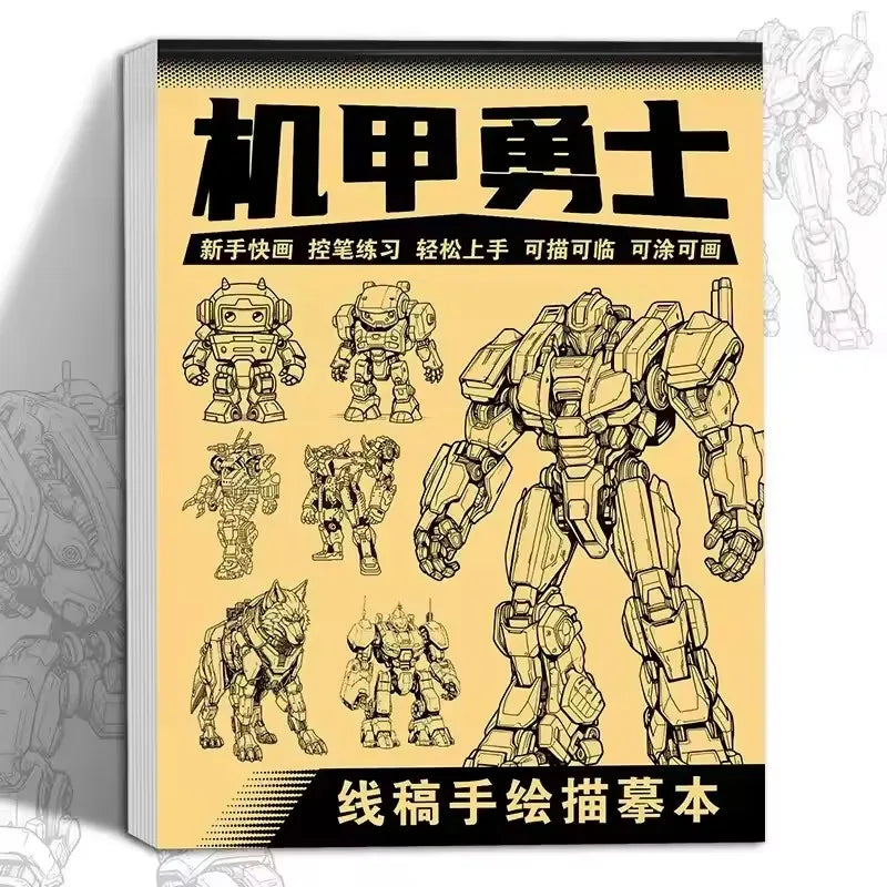 Anime Character Line Art Drawing Book Beginners 48 Pages Simple
