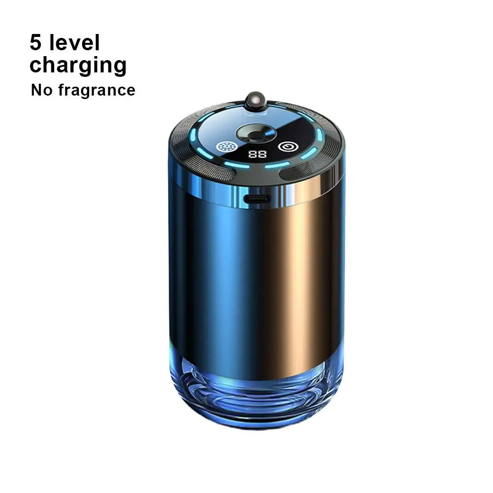 Multi-mode Adjustment Intelligent Car Aromatherapy Machine Starry Sky Projection Nano-atomization Remove Odor Cologne Humidifier Peaceful Pleasures Health and Wellness 5 level charging