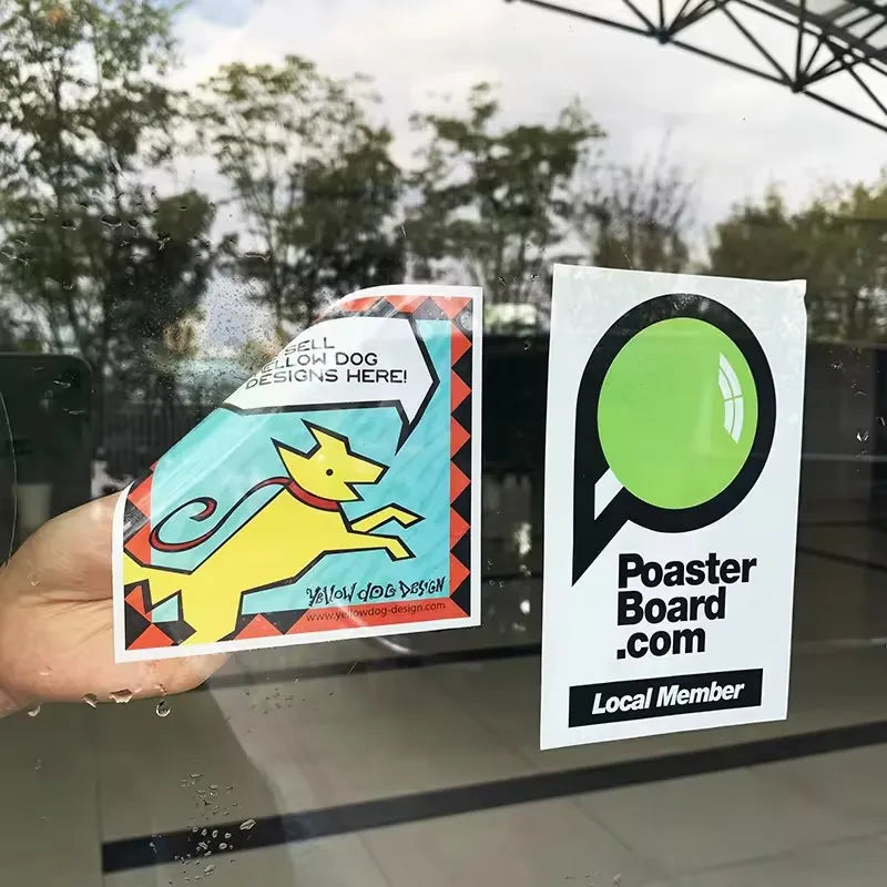 Custom Electrostatic Window Stickers | Reusable UV Print Decals