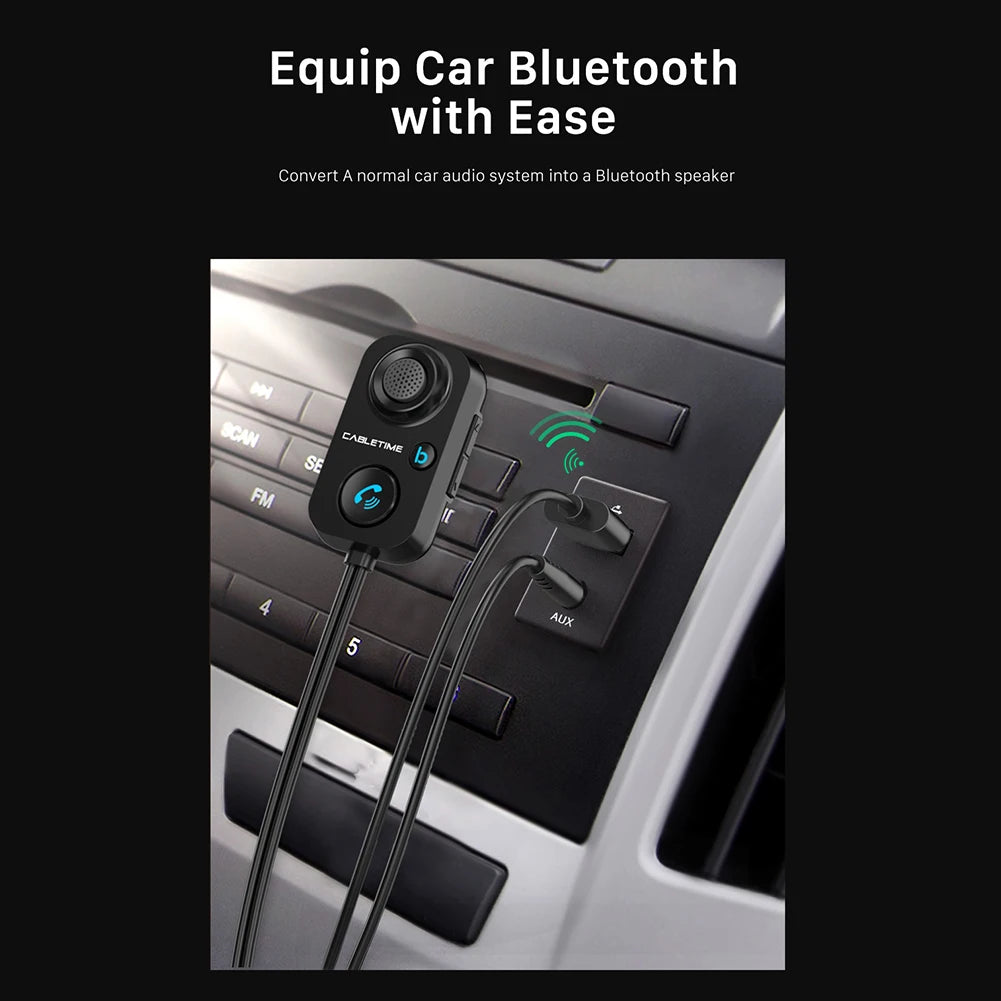 Bluetooth 5.0 FM Transmitter & Car Wireless Receiver – AUX, Hands-Free, USB Car Electronics Peaceful Pleasures Health and Wellness