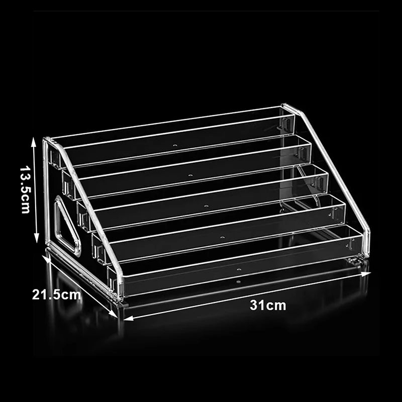 Multi-layered 3/4/5/6/7 Acrylic Cosmetics Display Rack for Nail Polish and Lipstick Peaceful Pleasures Health and Wellness 003