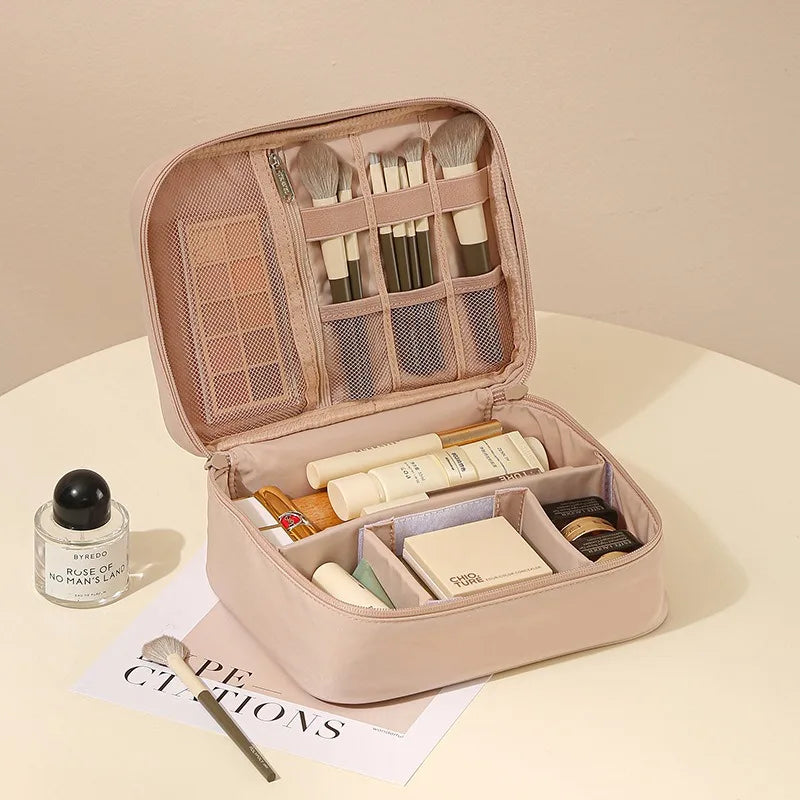Professional Makeup Organizer Travel Bag | Multi-Compartment Case
