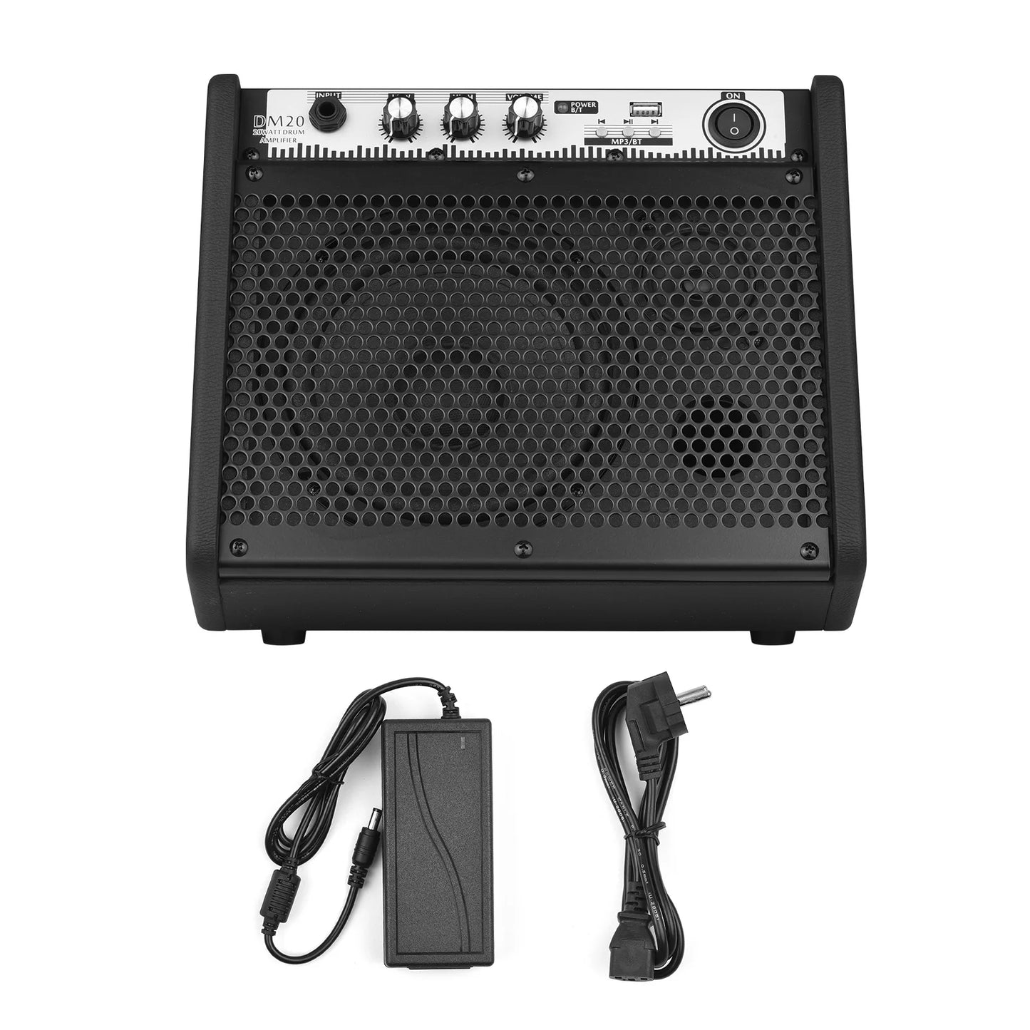 Amplifier Keyboard Amp Wireless BT Speaker 2-Band EQ Supports USB MP3