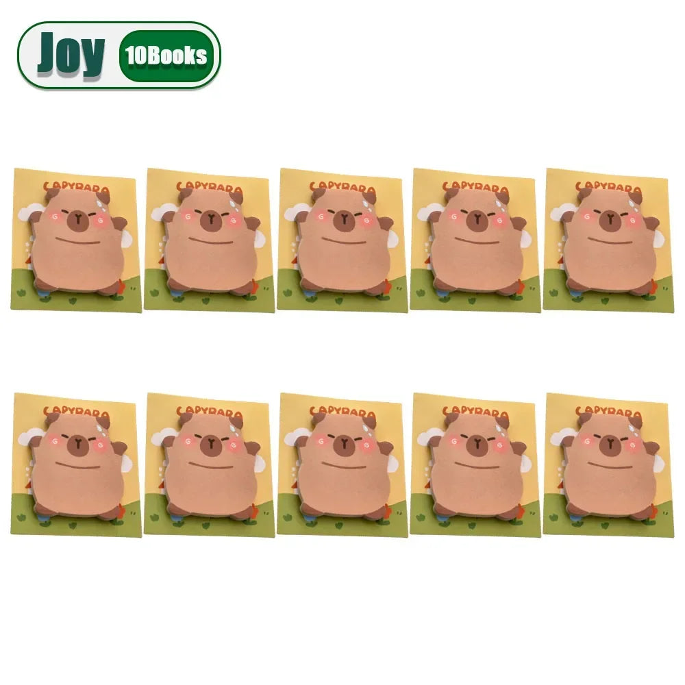 Cute Capybara & Dolphin Sticky Notes – 30 Sheet Memo Pads