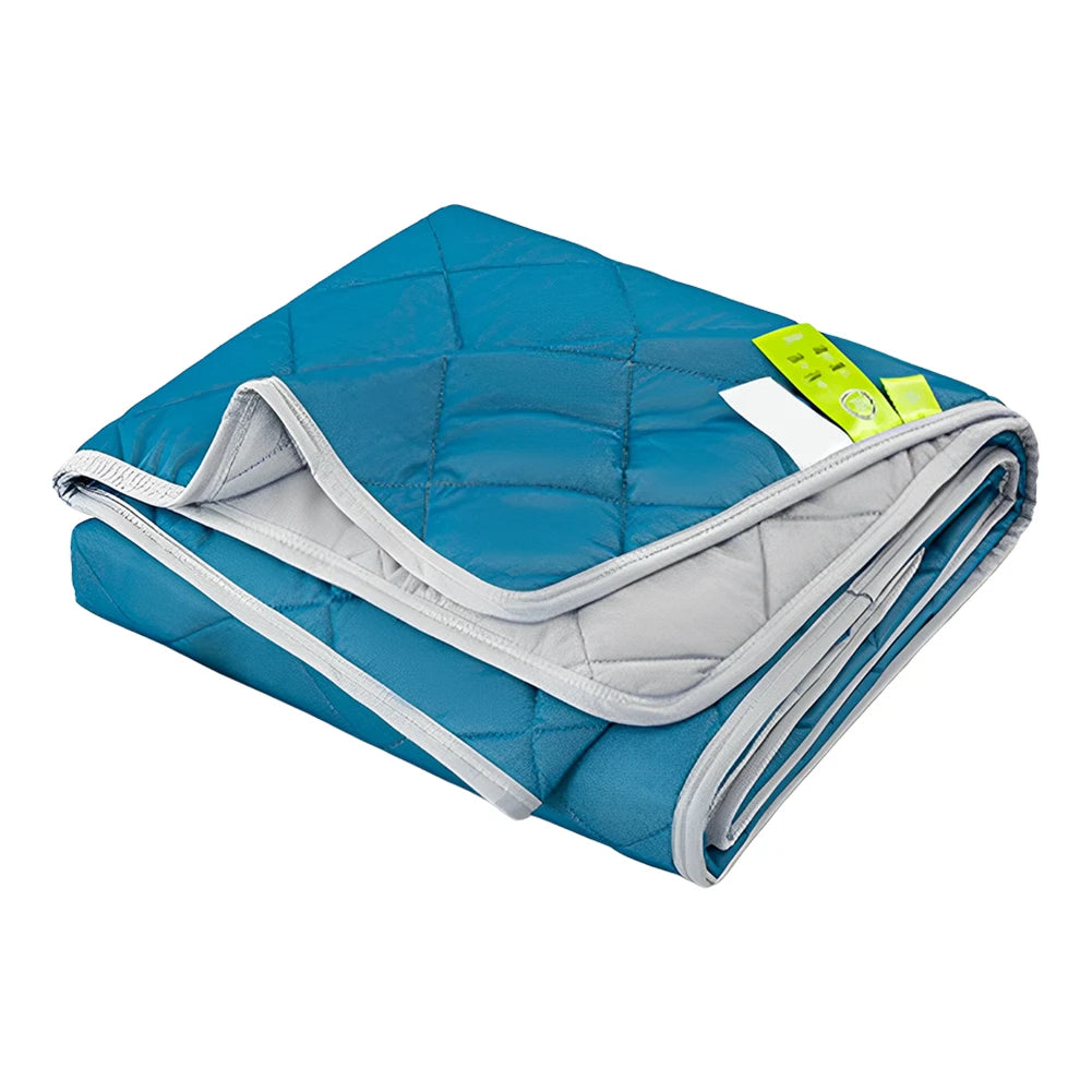 Summer Cooling Blanket – Lightweight Cold Feeling Quilt for Bedroom & Living Room Peaceful Pleasures Health and Wellness 150x200cm Dark Blue United States