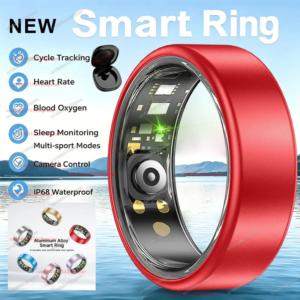 Colorful Smart Ring Women Men Blood Pressure Heart Rate Monitoring IP68 Waterproof 100+Sport Mode Super Light Smartring 2026 New Peaceful Pleasures Health and Wellness
