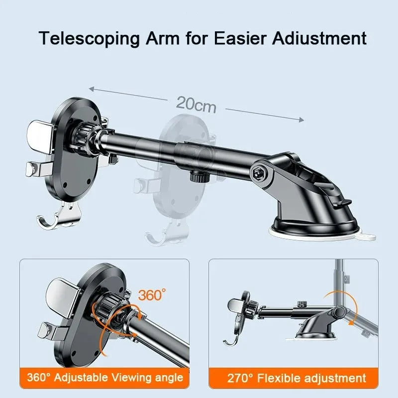 360° Car Phone Mount Dashboard Holder for GPS Navigation