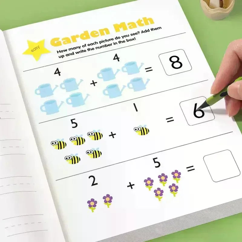 Kids Addition & Subtraction Workbook – 64-Page Math Practice Book