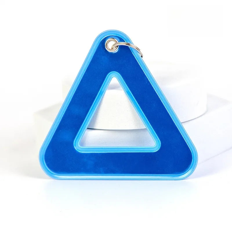 Triangle Reflective Safety Pendant for School Bags & Cycling