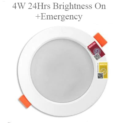 LED Emergency Recessed Downlight 4W/10W/14W | 90-Min Backup