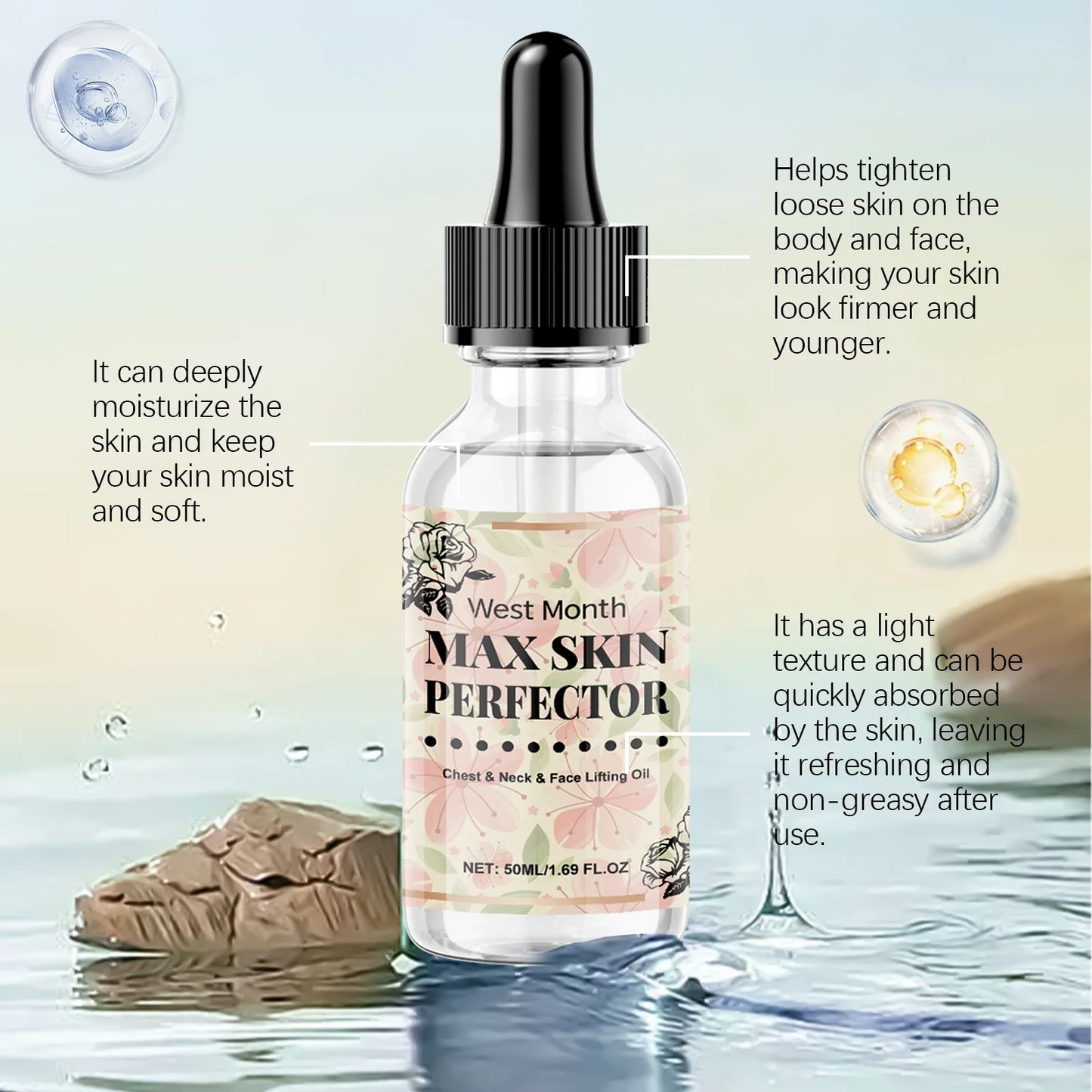 Face Neck & Chest Lifting Oil – Firm, Nourish & Moisturize