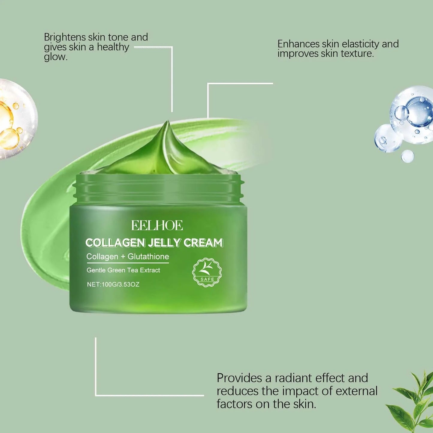 Collagen Jelly Cream for Pore Shrinking and Hydration Peaceful Pleasures Health and Wellness