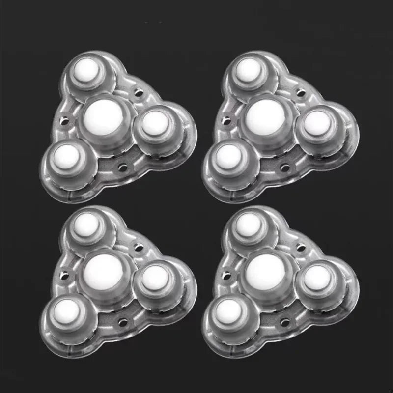 4-Pack Self-Adhesive 360° Swivel Mini Caster Wheels for Furniture