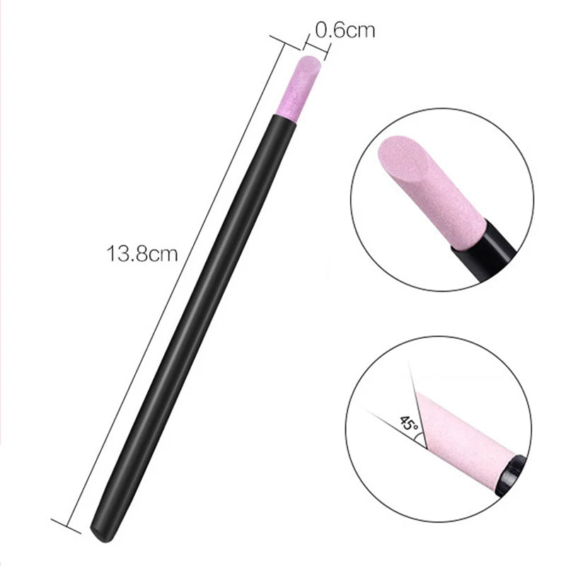 Professional Nail Polishers Short Files Exfoliating Tools Quartz