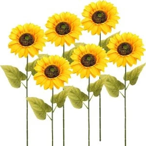 Artificial Silk Sunflowers for Wedding, Home & Party Decor