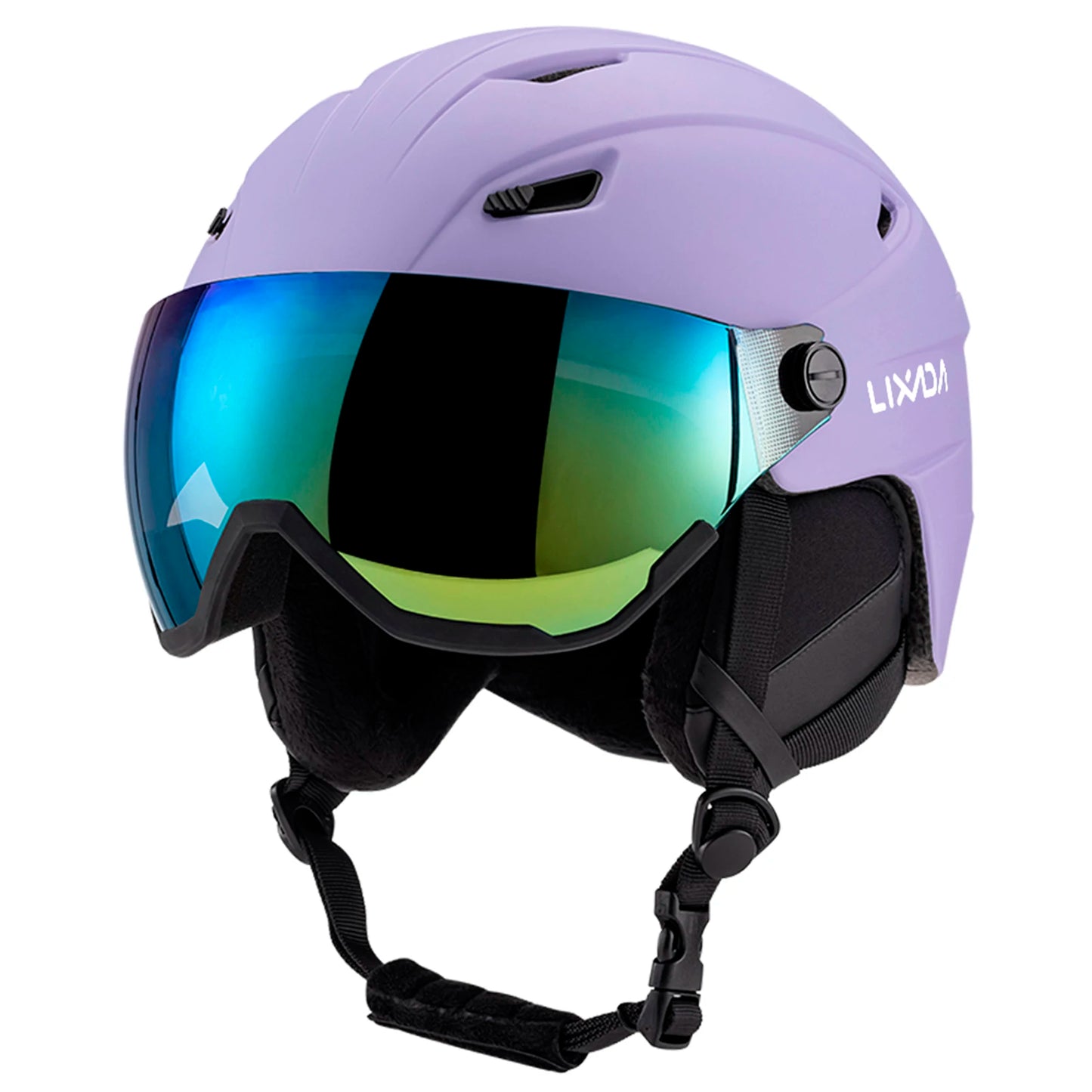 Women Snowboard Helmet Integrated Ski Men Removable Visor Goggles