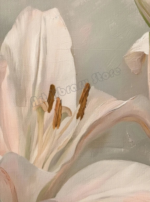 Vintage Floral Canvas Print | Magnolia Peony Tulips Wall Art