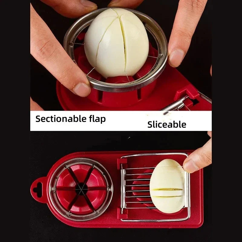 Multifunctional Stainless Steel Egg Slicer for Eggs & Soft Foods