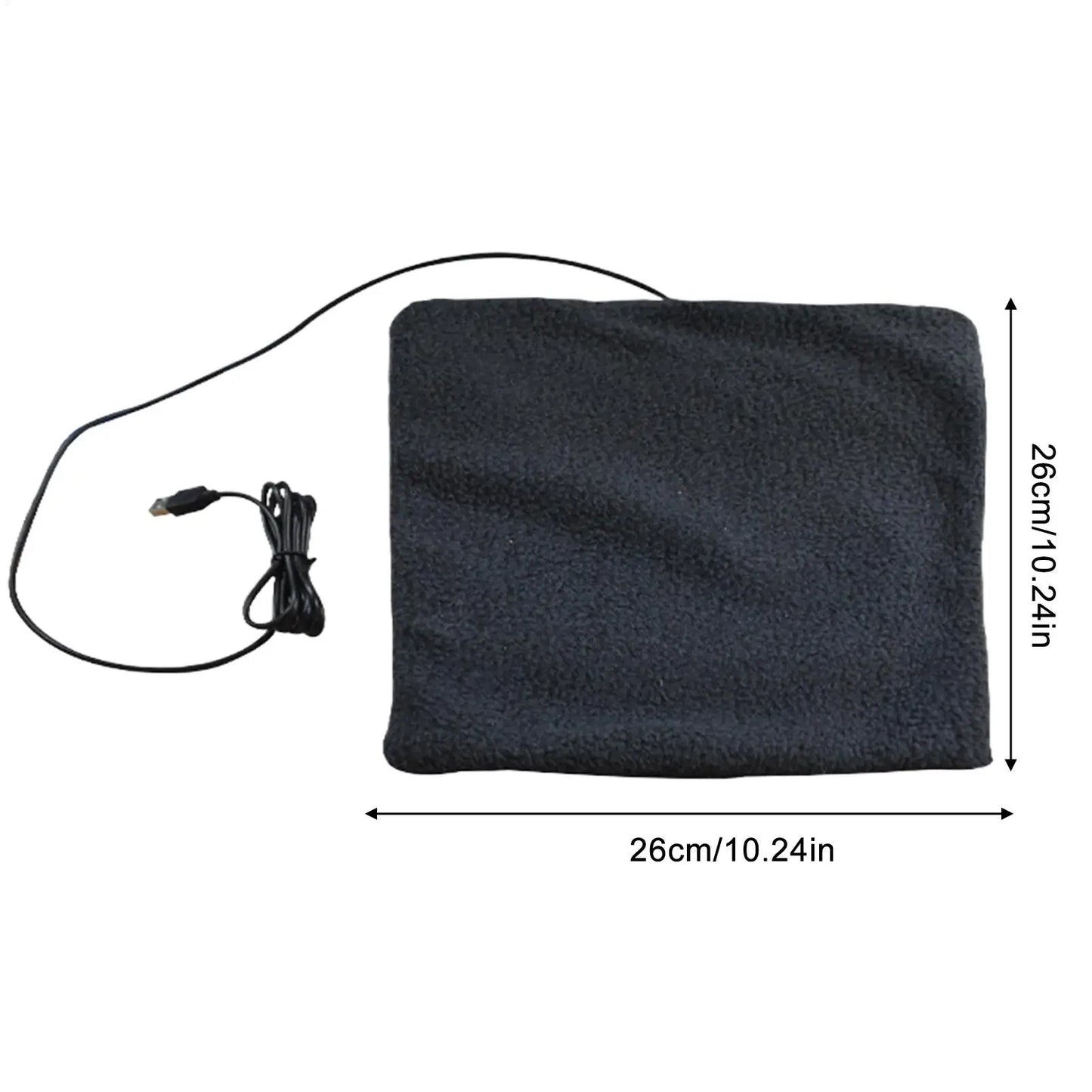 USB Electric Heating Pad for Dogs & Cats | Plush Thermostat Mat