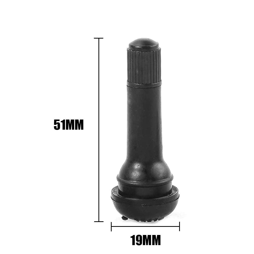 100pcs Rubber TR-414 Valve Stems Snap In TR414 Tubeless Tire Valves with Caps for Outdoor Personal Car Parts Decoration Peaceful Pleasures Health and Wellness