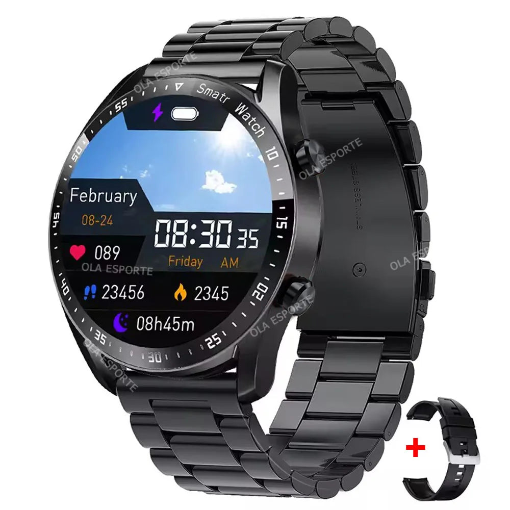 ECG & PPG Bluetooth Smart Watch – GPS, Heart Rate, IP67
