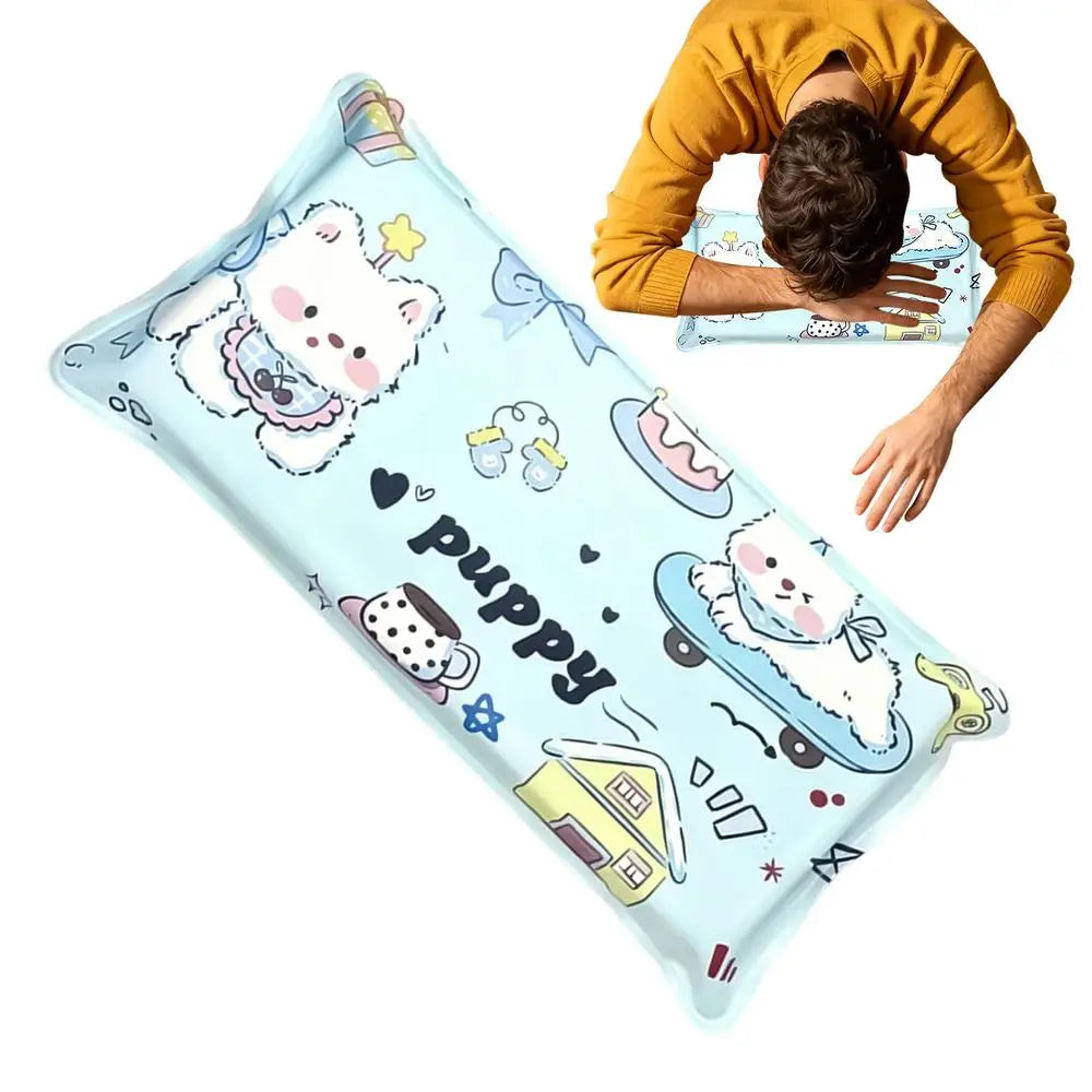 Cooling Pillow For Kids Sweat-Resistant Comfortable Soft Cushion Kids Adults Napping Sponge Pillow For Students Girls Boys Women Peaceful Pleasures Health and Wellness B China Mainland