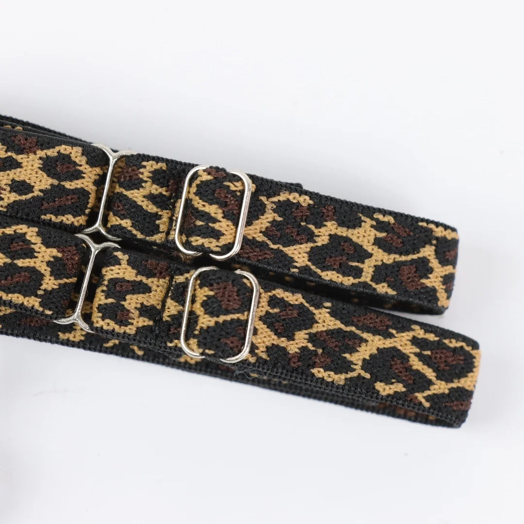 UYEE Leopard Print Bow Heart Thigh Garter Belt Elastic Leg Ring Party